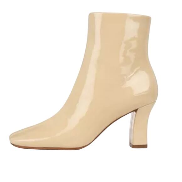 Vince Charli Patent Leather Ankle Boot Macadamia Beige – Sz 8.5M - Picture 1 of 8